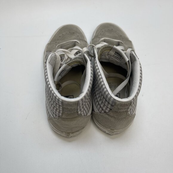 Vans SK8 Hi Tapered Gingham Grey / White Womens Size 8 Skate Sneakers Y2K - Picture 6 of 12